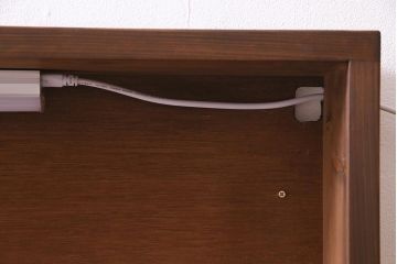 ラフジュ工房オリジナル　欄間リメイク　片面ガラス　横長　凝ったデザインの組子がおしゃれな壁付け照明(ウォールランプ)(R-037629)