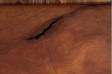 アンティーク雑貨　古民具　総ケヤキ材　美しい杢目が楽しめるお盆2枚セット(トレー、角盆)(R-037631)