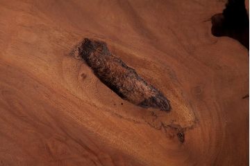 アンティーク雑貨　古民具　総ケヤキ材　美しい杢目が楽しめるお盆2枚セット(トレー、角盆)(R-037635)