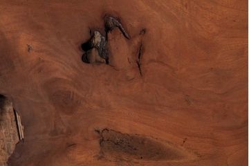 アンティーク雑貨　古民具　総ケヤキ材　美しい杢目が楽しめるお盆2枚セット(トレー、角盆)(R-037637)