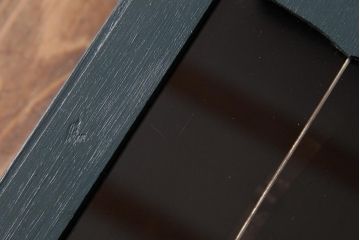 レトロ雑貨　栄計舎(EIKEISHA)　手巻き式　30DAY　レトロシックなペイント柱時計(振り子時計、壁掛け時計)(R-037640)