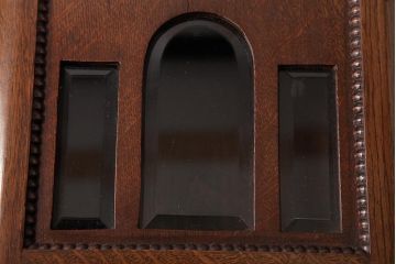 アンティーク雑貨　ドイツ　キンツレ(KIENZLE)　シックな佇まいの手巻き式振り子時計(柱時計、掛け時計、古時計)(R-037641)