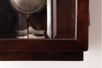 アンティーク雑貨　ドイツ　キンツレ(KIENZLE)　シンプルモダンな手巻き式振り子時計(柱時計、掛け時計、古時計)(R-037643)