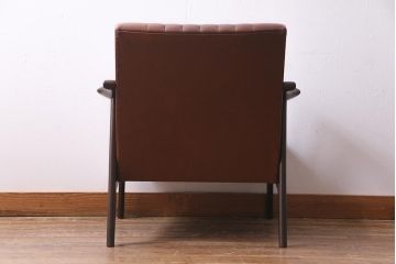 ビンテージ家具　和製ビンテージ　渋さの中に上品さが漂う1人掛けソファ(アームソファ)(R-037647)