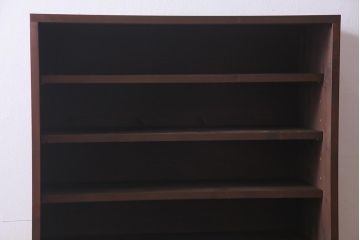 ラフジュ工房オリジナル　アンティーク建具リメイク　和の風情漂う重ね戸棚(書院戸、組子、キャビネット)(R-037653)