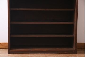 ラフジュ工房オリジナル　アンティーク建具リメイク　和の風情漂う重ね戸棚(書院戸、組子、キャビネット)(R-037653)