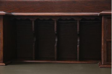 アンティーク家具　イギリスアンティーク　オーク材　クラシカルな雰囲気が魅力のワークデスク(作業台、在宅ワーク、在宅用)(R-037656)