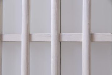 アンティーク家具　昭和初期　すりガラス　ナチュラルインテリアにぴったりなペイントガラス戸2枚セット(引き戸、建具)(R-037671)