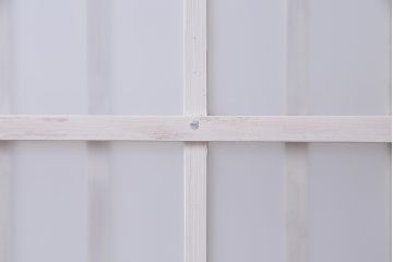 アンティーク家具　昭和初期　すりガラス　ナチュラルインテリアにぴったりなペイントガラス戸2枚セット(引き戸、建具)(R-037671)