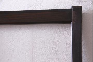 アンティーク家具　昭和初期　シックなインテリアと相性の良いガラス戸2枚セット(引き戸、建具)(R-037672)