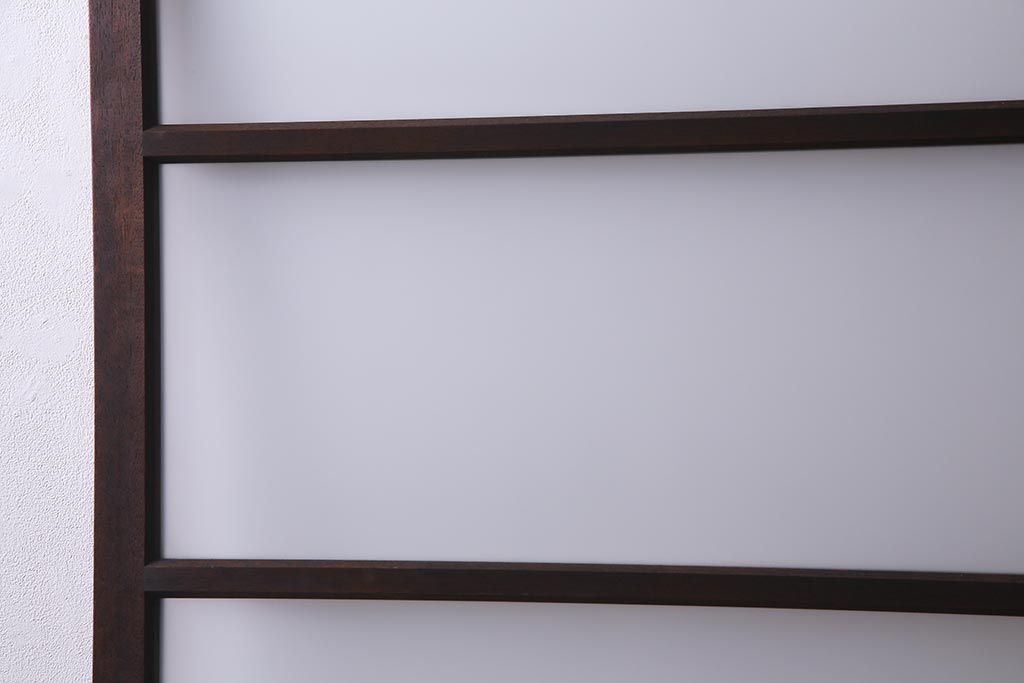 アンティーク建具　大正昭和初期　すりガラス　レトロで趣溢れるガラス扉(ドア)(R-037676)