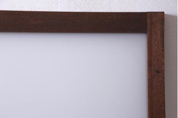 アンティーク建具　大正昭和初期　すりガラス　レトロで趣溢れるガラス扉(ドア)(R-037676)