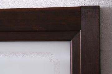 アンティーク建具　高級品　シックな空間にぴったりな上手物のガラス戸2枚セット(建具、引き戸)(R-037679)