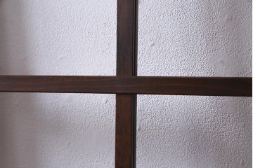 アンティーク建具　高級品　シックな空間にぴったりな上手物のガラス戸2枚セット(建具、引き戸)(R-037679)