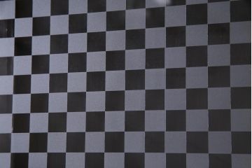 アンティーク建具　当店オリジナルガラス　高級品　シックな空間にぴったりな上手物のガラス戸2枚セット(建具、引き戸)(R-037680)