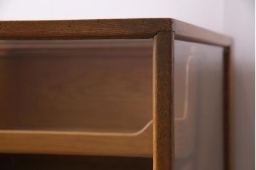 アンティーク家具　イギリスアンティーク　レトロでスタイリッシュなシャツケース(ガラスケース、ショーケース)(R-037685)