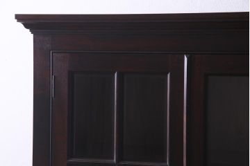 中古美品　松本民芸家具　シックなインテリアと相性の良いC型書棚(ブックケース、本棚、本箱、飾り棚)(定価約63万円)