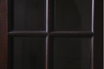 中古美品　松本民芸家具　シックなインテリアと相性の良いC型書棚(ブックケース、本棚、本箱、飾り棚)(定価約63万円)