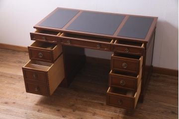 中古　DREXEL HERITAGE JAPAN(ドレクセルヘリテイジ・ジャパン)　Triune(トライユン)　デスク(机、在宅ワーク、在宅用)(定価約75万円)(R-037688)