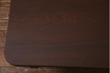 アンティーク家具　和製アンティーク　昭和初期　栓材　素朴なぬくもりが魅力のレトロな角ちゃぶ台(座卓、ローテーブル、花台)(R-037689)