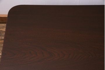 アンティーク家具　和製アンティーク　昭和初期　栓材　素朴なぬくもりが魅力のレトロな角ちゃぶ台(座卓、ローテーブル、花台)(R-037689)