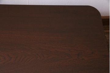 アンティーク家具　和製アンティーク　昭和初期　栓材　素朴なぬくもりが魅力のレトロな角ちゃぶ台(座卓、ローテーブル、花台)(R-037689)