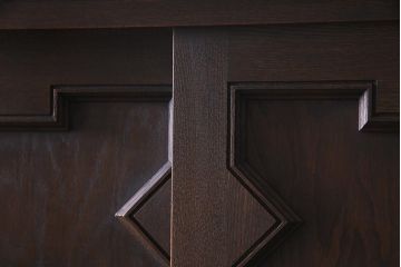 中古　ヴィンテージ家具　永田良介商店　クラシカルな衣装盆付き和タンス(洋服タンス、引き出し、ビンテージ)(定価約89万円)(R-037692)