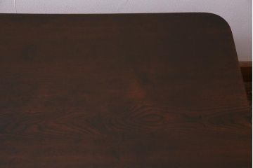レトロ家具　ちゃぶ台リメイク　栓材　味のあるシンプルなセンターテーブル(ローテーブル)(R-037694)