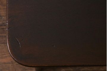 レトロ家具　ちゃぶ台リメイク　栓材　味のあるシンプルなセンターテーブル(ローテーブル)(R-037694)