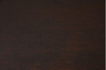 レトロ家具　ちゃぶ台リメイク　栓材　味のあるシンプルなセンターテーブル(ローテーブル)(R-037694)