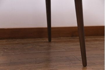 レトロ家具　ちゃぶ台リメイク　栓材　味のあるシンプルなセンターテーブル(ローテーブル)(R-037694)