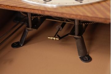 アンティーク雑貨　精工舎(SEIKOSHA、セイコー)　ミッドセンチュリーにぴったりなゼンマイ式柱時計(掛け時計、振り子時計)(R-037697)