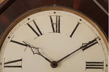 アンティーク雑貨　E.N.WELCH(ウェルチ)　電池式　PENDULUM OCTAGON　八角合長　掛け時計(振り子時計、柱時計)(R-037698)
