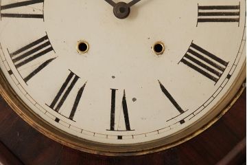 アンティーク雑貨　E.N.WELCH(ウェルチ)　電池式　PENDULUM OCTAGON　八角合長　掛け時計(振り子時計、柱時計)(R-037698)