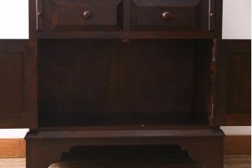 中古　松本民芸家具　上品な雰囲気漂うライティングビューロー(デスク、机、在宅ワーク、在宅用棚)(R-037701)