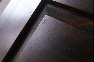 中古　松本民芸家具　上品な雰囲気漂うライティングビューロー(デスク、机、在宅ワーク、在宅用棚)(R-037701)