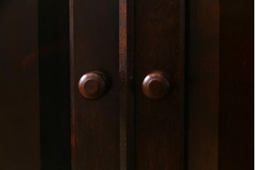 中古　松本民芸家具　上品な雰囲気漂うライティングビューロー(デスク、机、在宅ワーク、在宅用棚)(R-037701)