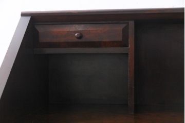 中古　松本民芸家具　上品な雰囲気漂うライティングビューロー(デスク、机、在宅ワーク、在宅用棚)(R-037701)