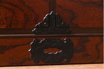 中古　岩谷堂箪笥　棚板リメイク　衣装盆付き　2WAYタンス(キャビネット、サイドボード、チェスト、収納棚)(R-037707)