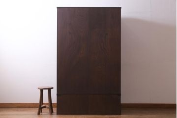 中古　岩谷堂箪笥　桜木家具店　緻密な彫りと意匠が魅力のワードローブ(洋服タンス)(R-037708)