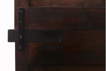 ビンテージ　松本民芸家具　特注品　4枚扉・引き出し4杯　クラシカルな食器棚(キャビネット、収納棚、サイドボード、サイドキャビネット)(R-037717)