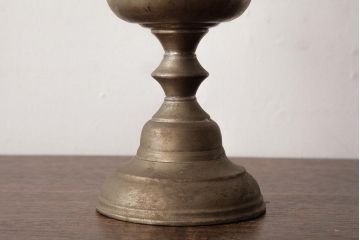 アンティーク雑貨　佐々木硝子　切子ガラスがおしゃれな大正ロマン香るオイルランプ(卓上ランプ、洋燈)(R-037719)