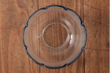 アンティーク雑貨　佐々木硝子　切子ガラスがおしゃれな大正ロマン香るオイルランプ(卓上ランプ、洋燈)(R-037719)