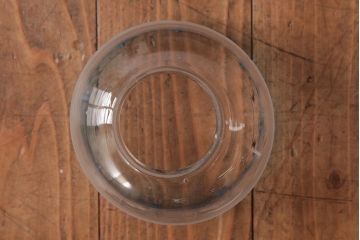 アンティーク雑貨　佐々木硝子　切子ガラスがおしゃれな大正ロマン香るオイルランプ(卓上ランプ、洋燈)(R-037719)