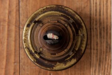 アンティーク雑貨　5分芯　レトロな味わいが魅力的なオイルランプ(吊りランプ、ディスプレイ)(R-037720)