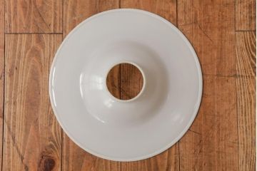 アンティーク雑貨　5分芯　レトロ　乳白色シェードのオイルランプ(吊りランプ、ディスプレイ)(R-037722)