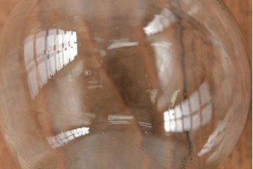 アンティーク雑貨　5分芯　レトロ　乳白色シェードのオイルランプ(吊りランプ、ディスプレイ)(R-037723)