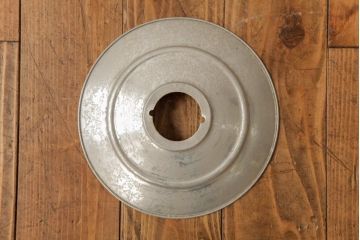 アンティーク雑貨　5分芯　レトロ　アルミシェードのオイルランプ(吊りランプ、ディスプレイ)(R-037724)