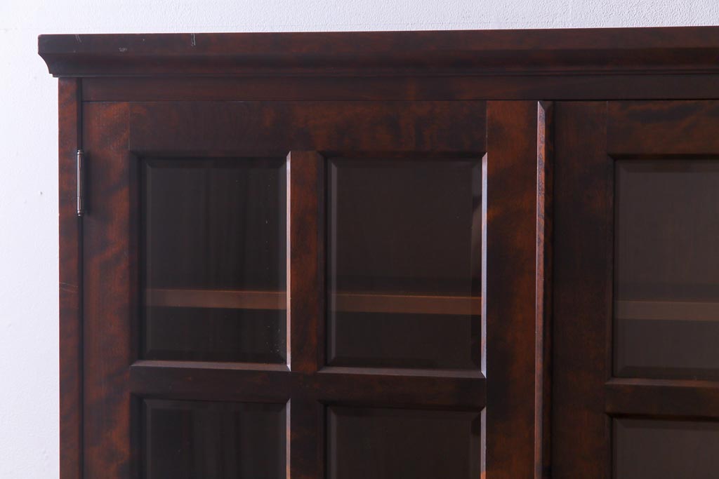 中古　北海道民芸家具　飾り棚にもおすすめなブックケース(本箱、収納棚、キャビネット)(R-037725)