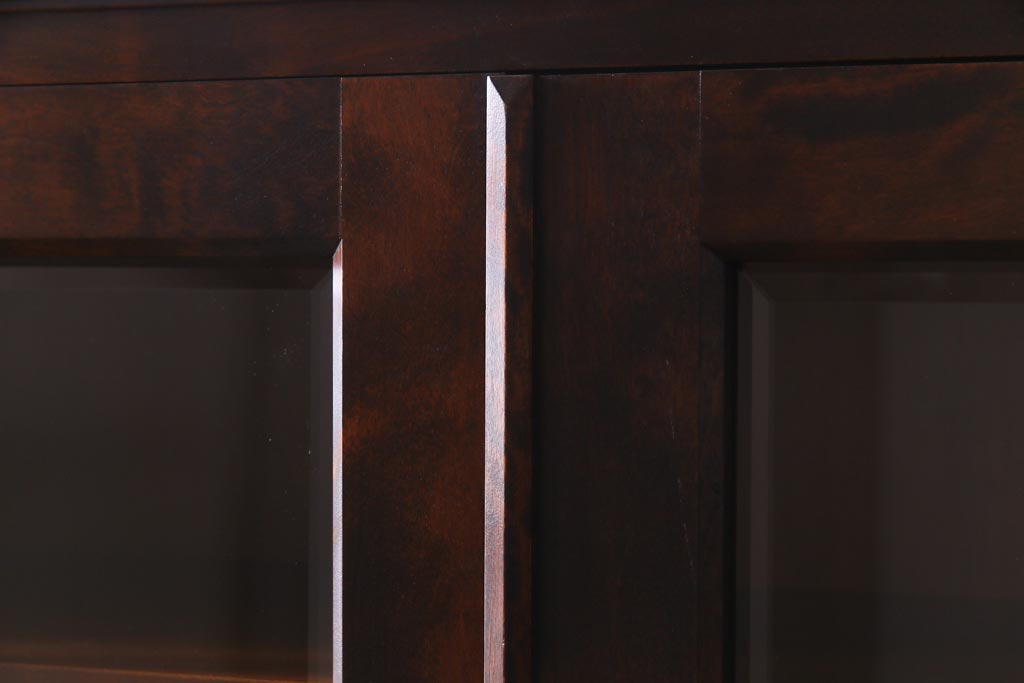 中古　北海道民芸家具　飾り棚にもおすすめなブックケース(本箱、収納棚、キャビネット)(R-037725)